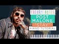 How to Play Post Malone - Stay | Theory Notes Piano Tutorial