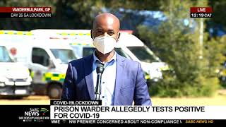 COVID-19 Lockdown | Johannesburg prison warder allegedly tests positive for COVID-19