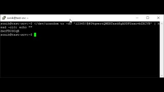How to generate a random password in linux using /dev/random
