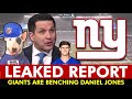 🚨 LEAKED: Giants Are Benching Daniel Jones For Drew Lock