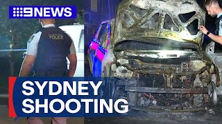 Police investigate drive-by shooting in western Sydney | 9 News Australia