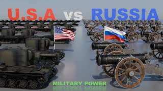 USA and Russia Military Power 2024