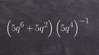 Learn to divide a binomial by a monomial