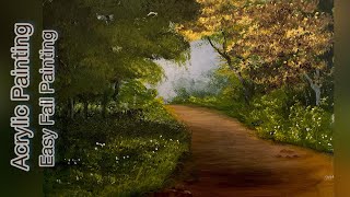 Easy Landscape Painting -- Acrylics Painting Made Easy!
