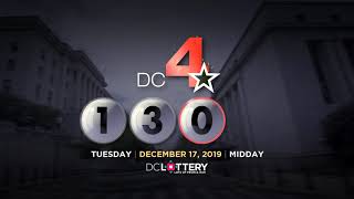 DC LOTTERY Midday 12/17/2019