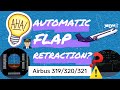 Avoid overspeed when heavy: Automatic flap retraction. Airbus 320 (321.)  explained in 60 secs! [EN]