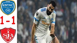Troyes VS Brest 1-1 Extended Highlights & All Goals 2021 || Honorat || Adil Rami​ today goal