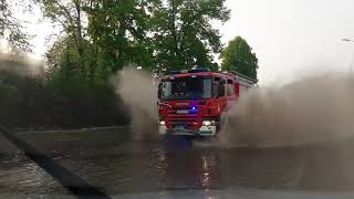 Zgierz, mud shower