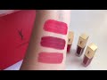 mini lips review ysl tatouage couture liquid matte lip stain 1 8 16