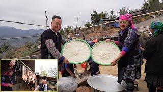 Lần đầu tiên thấy người Mông làm bánh Tết khổng lồ - Cùng em Mỷ khám phá bản Người Mông Mù Cang Chải