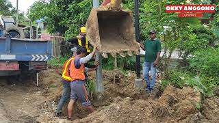 MENEGANGKAN ‼️ PEMINDAHAN TIANG PJU | TONJUNG MADURA