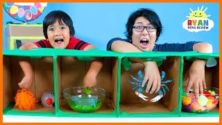 What's in the Box Challenge Ryan vs Daddy!!!!