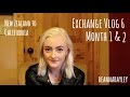 USA Exchange Vlog 6 - Month 1 & 2 ♡ New Zealand to California