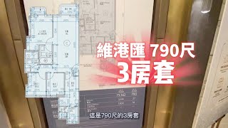 維港滙 790尺3房套示範單位