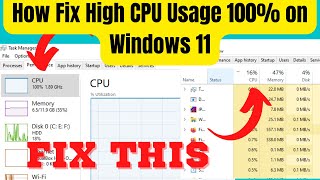 How to Fix 100% CPU Usage Windows 11 Fix System interrupts 100 CPU High CPU laptop Boost FPS