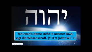 Yahuwah's Name ist in unserer DNA kodiert