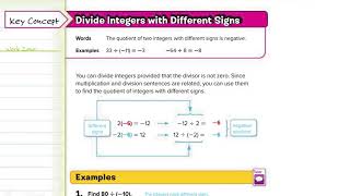 My Bulldog Math Lesson 3.5 Divide Integers