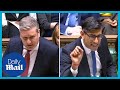 Rishi Sunak calls Keir Starmer 'Sir Softy' during PMQs