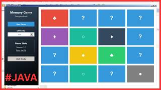 Java Project Tutorial - Build Complete Memory Game Step by Step Using NetBeans [With Source Code]