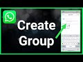 How to Create a Group in WhatsApp