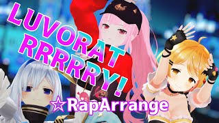 【hololive MMD／4K／60FPS】夜空メル \u0026 天音かなた \u0026 森カリオペ【LUVORATORRRRRY!☆RapArrange】#メルArt #かなたーと #callillust