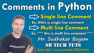 Comment Statements in Python | How to write comments in Python | Python Programming | in Telugu