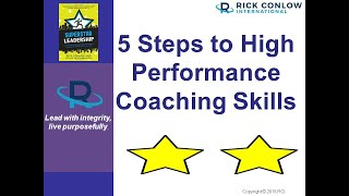 5 STEPS TO HIGH PERFORMANCE COACHING SKILLS-Management Training