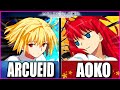 MBTL🔴ARCUEID vs AOKO - HIGH LEVEL MELTY BLOOD!!