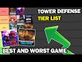 BEST And WORST Tower Defense Game Tier List (My Opinion) - Roblox