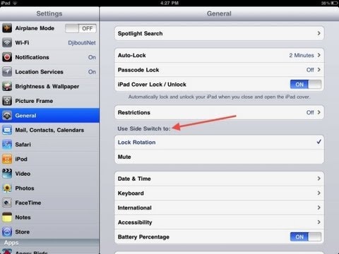 How To Lock Screen Rotation on Ipad/Iphone/Ipod How To Lock Screen Rotation on Ipad/Iphone/Ipod
