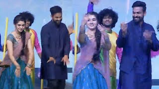 Panja Vaisshnav Tej & Krithi Shetty Superb Dance At Uppena Blockbuster Celebrations || NSE