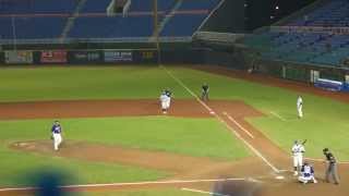 2013.06.21 CPBL 義大(EDA) vs 桃猿(Lamigo) 郭嚴文 代打 再見安打(生涯第1支再見安打)