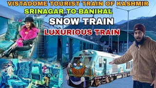 Most Luxurious Jammu Kashmir Train Journey in -8 ° Heavy Snowfall |Switzerland of India 🇮🇳