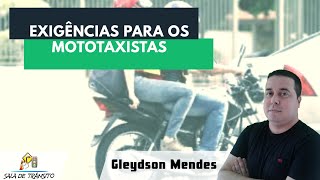 Exigências para os mototaxistas