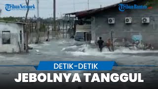 Warga Rekam Detik-detik Tanggul Pelabuhan Tanjungmas Jebol, Banjir Rob Mencapai Pinggul Orang Dewasa