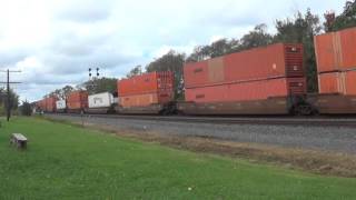 CSX 3307 (ET44AH) leading CSX Q020