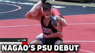 Aaron Nagao Wins His First Tournament In A Penn State Singlet