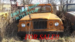 1968 Jeep Kaiser Pickup m715 Military Jeep/ FOR SALE!/ Just takin a stroll!