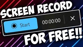 How To Screen Record for FREE (completely legal) [4K]