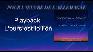 Nouveau Playback - l'ours et le lion - vie et lumière - 2024