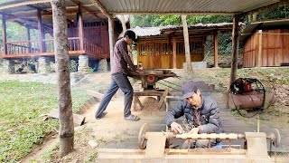 Processing wood to make toys for children to play with and sell | Nông Văn Bình