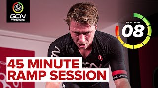 45 Minute Indoor Cycling Ramp Workout | From Threshold To Sprints!