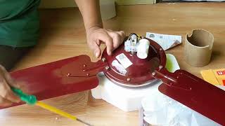 #How to usha swift ceiling fan fitting and connection #Mai dake usha ceiling fan ko fit kaa