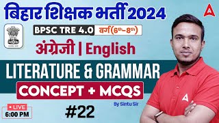 BPSC TRE 4.0 Vacancy 2024 English Class 6th to 8th Based on SCERT/NCERT By Sintu Sir #22