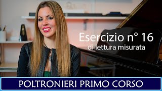 Poltronieri primo corso - Esercizio n° 16 solfeggio