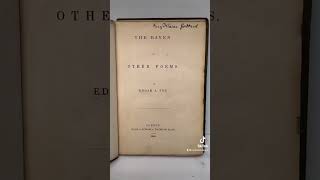 Rare Book Secret #1 - Edgar Allan Poe  #rarebooks #secret #bookcollecting