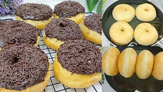 CARA CEPAT \u0026 MUDAH MEMBUAT DONAT EMPUK TANPA TELUR, COCOK BUAT JUALAN DONAT