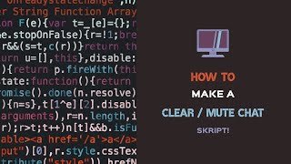 How To Make Clearchat and Mutechat I Minecraft Skript