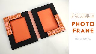 Photo Frame Making At Home With Cardboard / Easy Double Photo Frame DIY / How To Make Photo Frame