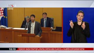 Pernar u Saboru šutio 8 minuta nakon što ga je ukorio Jandroković! (30.5.2019)